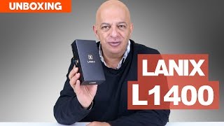 Lanix L1400 unboxing y primeras impresiones [upl. by Airdnat]