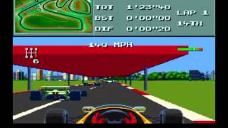 F1 World Championship Sega Mega Drive [upl. by Fredek116]