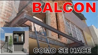 Como hacer un balcon paso a paso [upl. by Eizle]