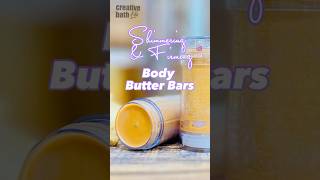 Sparkle amp Glow with 3Ingredient Shimmering Body Butter Bars [upl. by Ecnal]