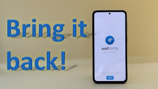 Enable Notification LED on your Samsung phone with aodNotify [upl. by Ginevra]