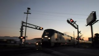 Amtrak Train Silver Star Crosses Diamond Under Bridge [upl. by Ulrika]