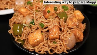 Chilli Paneer Maggi  Unique Spicy Maggi Recipe  Masala Maggi [upl. by Slemmer]