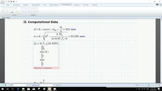 Mathcad Prime 5 Rectangular Beam Design 2 [upl. by Ttreve]