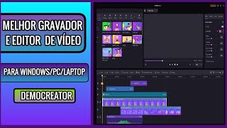 MELHOR GRAVADOR E EDITOR DE VÍDEO DE TELA PARA WINDOWSPCLAPTOP E COMO GRAVAR SUA TELA 2024 [upl. by Natale452]