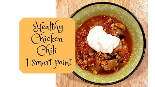 Healthy Chicken Chili  Edyes WW Kitchen  Weight Watchers Recipes 1 Smart Point [upl. by Fauman]