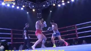 latest Yi Long Fight  Sanshou Vs Muay Thai  Yi long TKO Sartweipeng Jaimoon [upl. by Portuna316]