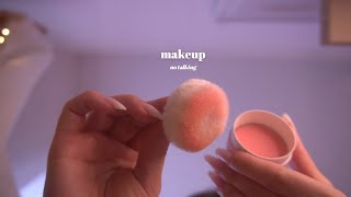 ASMR 🤍 No Talking First person Makeup On Your Face [upl. by Idnym300]