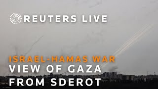 LIVE View from Sderot as Israel prepares ground assault on Gaza [upl. by Kalindi188]