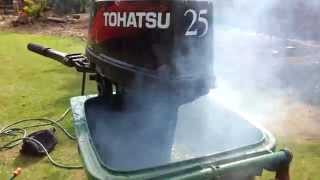 Last ever new 25hp Tohatsu 2stroke outboard sold in UK HD 4K [upl. by Clercq]