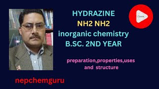 hydrazineNH2NH2bsc2ndyearinorganicchemistry [upl. by Okwu651]