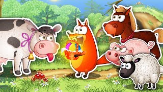 La Vaca Lola 1 Hora y las mejores Canciones Infantiles para niños  Zorro y Pollo Español [upl. by Arathorn919]