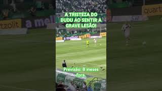 O momento exato que Dudu percebeu que a lesão era grave palmeiras brasileirão allianzparque [upl. by Hulburt245]