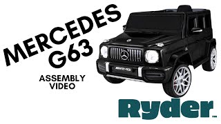 Mercedes G63  Kid Car Assembly Video How To Install Guide By Ryder Toys Power Wheels Kid Car 12V [upl. by Hullda770]