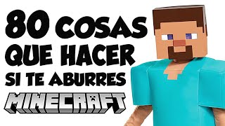 80 COSAS que HACER en MINECRAFT si ESTÁS ABURRIDO [upl. by Hannala]