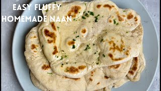 Easy Homemade Naan Recipe  How To Make Naan Bread [upl. by Tini135]