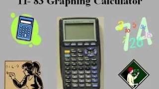 TI8384 Graphing Calculator Tutorial by mathmyway [upl. by Eleanore]