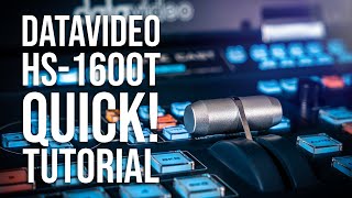 Datavideo HS1600T Anleitung Quickstart Tutorial [upl. by Athalla]