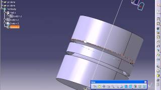 Catia V5 Tutorial46 Groove [upl. by Rayshell]