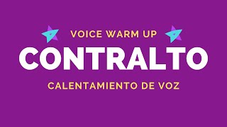 6 vocal exercises for CONTRALTO  Voice warmup for female singers [upl. by Tomasina]