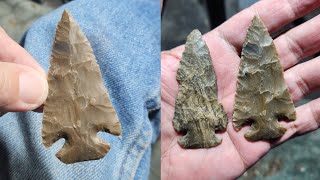 1969  Using Artifact as a Pattern flintknapping [upl. by Atinehc]