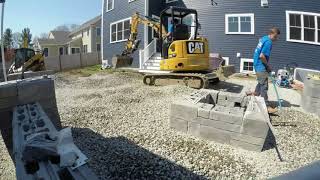 Paver Patio Construction Time Lapse [upl. by Nylak]