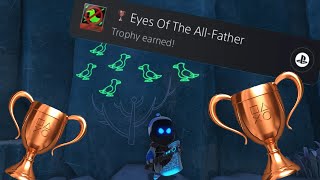 Astro Bot  Eyes of the All Father Trophy All Ravens [upl. by Yaffit]