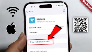 How To Show WIFI QR Code On iPhone 2024 Quick amp Easy [upl. by Bacchus]