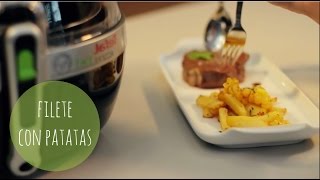 Receta con Tefal Actifry  Filete con patatas [upl. by Leor]