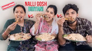 Eating Nalli gosh biryani challenge with my mom and sis foodchallenge funny youtube [upl. by Hoffarth796]