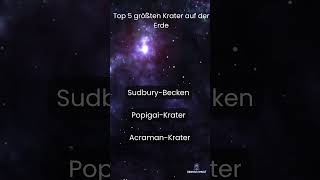 Top 5 größten Krater auf der Erde astrology space planet [upl. by Peale]