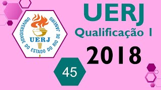 UERJ 2018  1° EQ Questão 45  quotA cromatografia é uma técnica de separação de substânciasquot [upl. by Puri822]