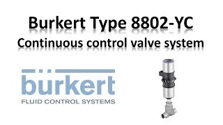 Burkert Control Valve Type 8802YC  Continuous system  Eltra trade [upl. by Borek]