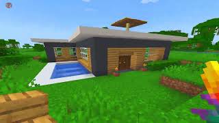 Modern Beach House Minecraft Tutorial Tasy [upl. by Elleivad61]