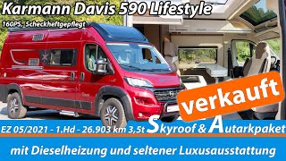 Roomtour  Campervan mit Mega Ausstattung Karmann Davis 590 Lifestyle  Dieselheizung [upl. by Eira]