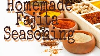 How To Make Homemade Fajita Seasoning [upl. by Oznecniv16]