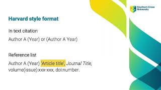 How to reference a journal article in Harvard style [upl. by Slavin488]