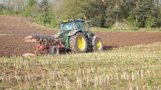 John Deere 155R autopower Pottinger 35s plough [upl. by Ahsyek]