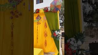 Haldi mehndi decoration ideas kanpur kanpurdecoration wedding [upl. by Stuppy]