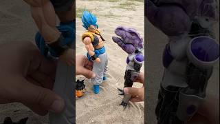 SSJB Gogeta turned into a Zombie by Frieza  Dragon Ball Toys [upl. by Nhguavad]