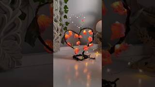 How to make DIY love shape paper light tree ❤💫shorts diy creditthisartperson [upl. by Yraek]