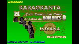 Karaoke  Hombres G  Indiana [upl. by Brout]