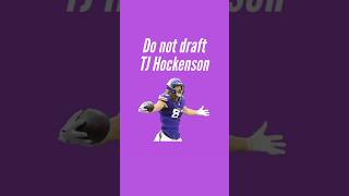 I’m not drafting TJ Hockenson in 2024 Fantasy Football Drafts [upl. by Betsey]