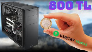 800TL 2EL GAMİNG SİSTEM TOPLAMA  BU EKONOMİDE 1000TL ALTI OYUNCU PC TOPLAMA [upl. by Cahn720]