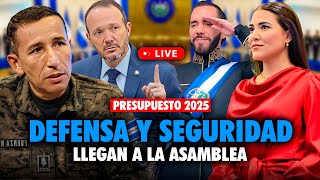 🔥 REUNIÓN URGENTE Ministro de Defensa y Seguridad discuten Presupuesto 2025 de Nayib Bukele [upl. by Aleron]