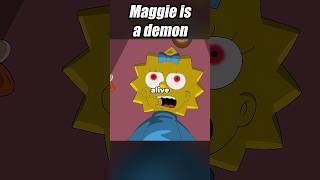 The demon inside Maggie simpsons thesimpsons shorts [upl. by Arlana752]