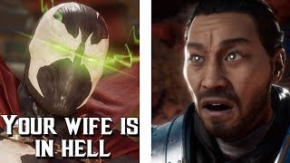 Mortal Kombat 11  Spawns Most SAVAGE Intro Dialogues [upl. by Kcirdnekel]