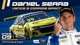 STOCK CAR 2024  DANIEL SERRA VENCE A CORRIDA SPRINT EM BUENOS AIRES  ETAPA 09 [upl. by Eirolav216]