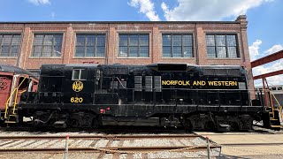 NC Transportation Museum  620 Norfolk and Western Train Tour [upl. by Ortrud398]