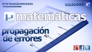 Propagación de errores  RESTA  4º ESO unicoos matematicas [upl. by Garth]